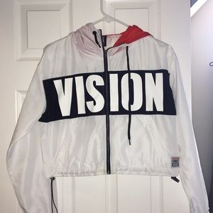Forever 21 Vision Street Wear Cropped Jacket